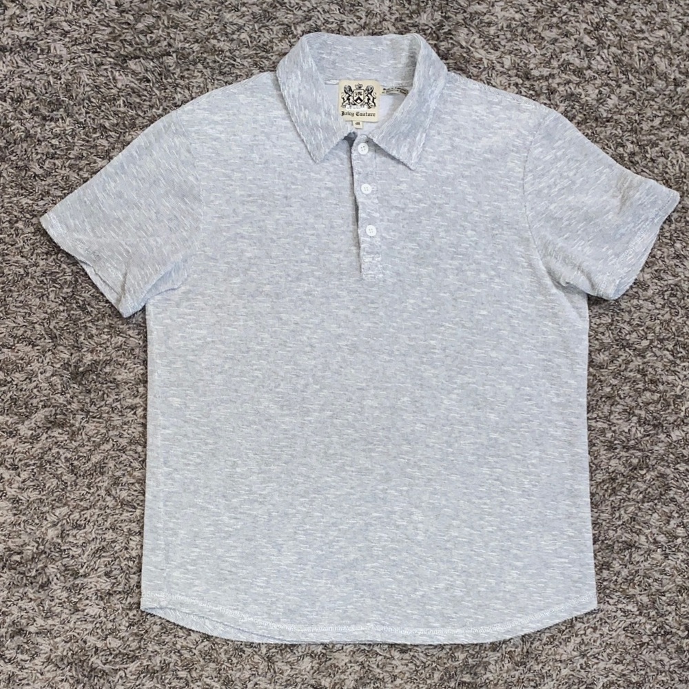 Juicy Couture Heather Gray Polo Shirt